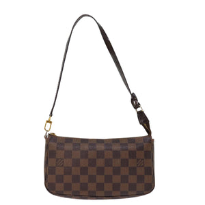 Louis Vuitton Pochette Accessoire  Canvas Clutch Bag