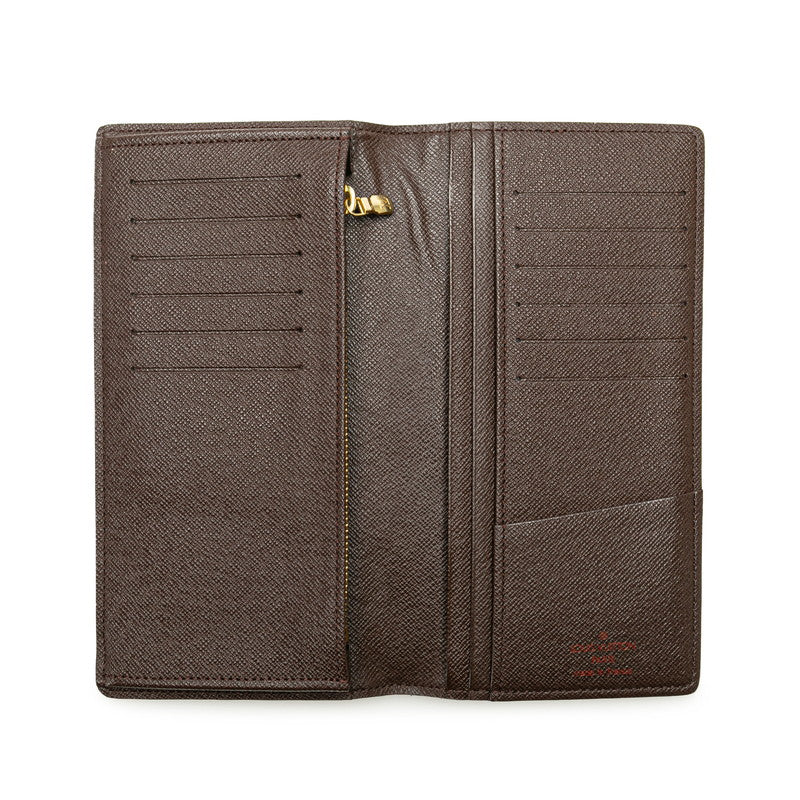 Louis Vuitton Damier Portefolio Sarah Long Wallet N61734 Brown PVC Leather  Louis Vuitton Long Wallet