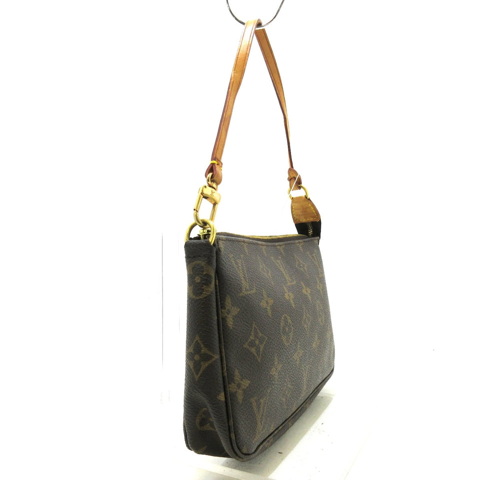 Louis Vuitton Pochette Accessoire  Canvas Clutch Bag
