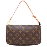 Louis Vuitton Pochette Accessoire  Canvas Clutch Bag