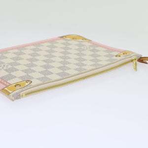 Louis Vuitton Neverfull Pouch  Canvas Clutch Bag