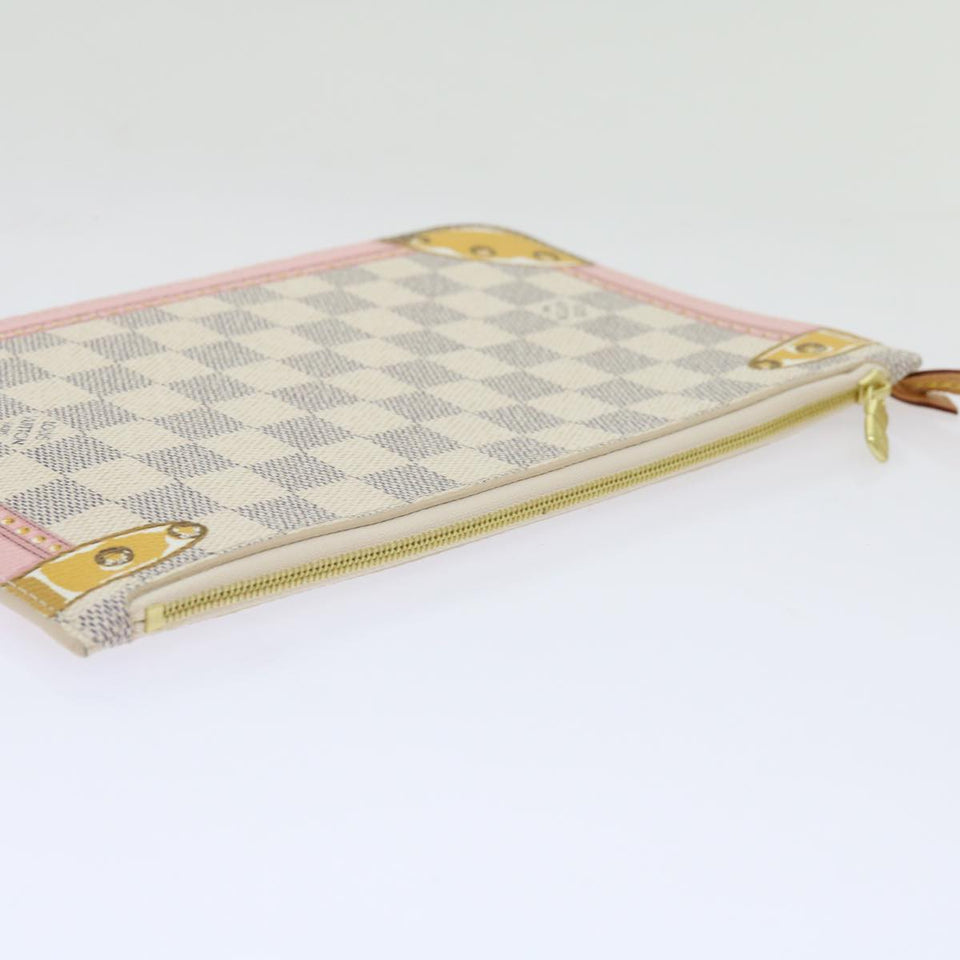 Louis Vuitton Neverfull Pouch  Canvas Clutch Bag