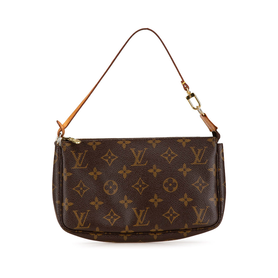 Brown Louis Vuitton Monogram Pochette Accessoires Shoulder Bag