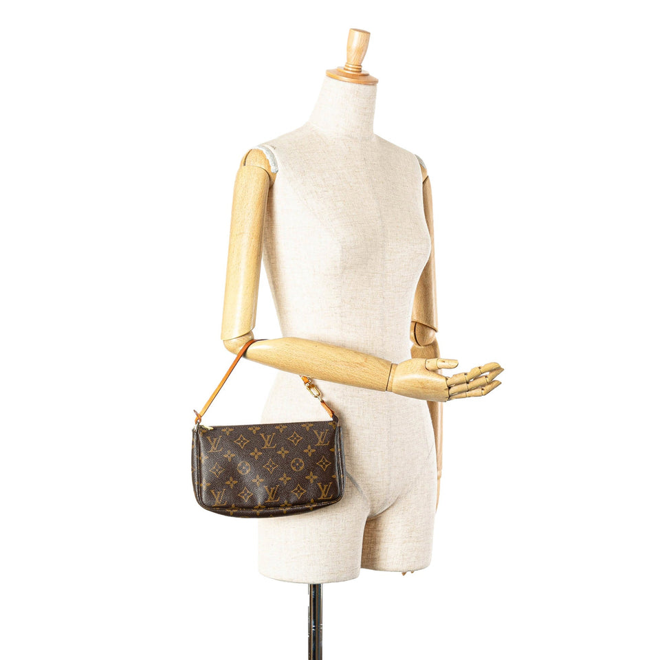 Brown Louis Vuitton Monogram Pochette Accessoires Shoulder Bag