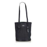 Burberry Black PVC Plastic Smoke Check Tote Bag United Kingdom