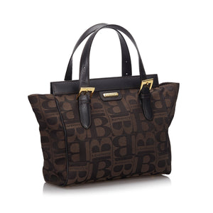 Burberry Brown Dark Canvas Fabric Handbag United Kingdom