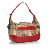 Burberry Brown Haymarket Check Canvas Shoulder Bag United Kingdom