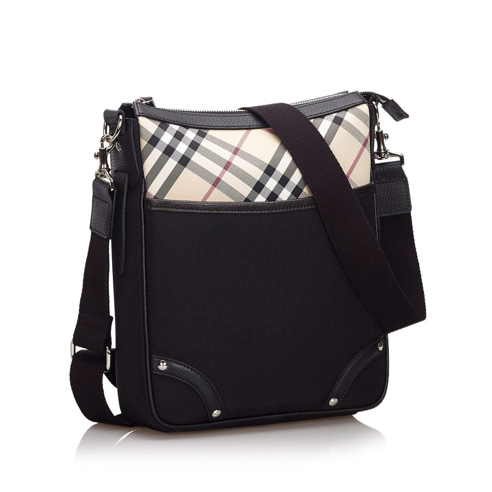 Burberry Black Nylon Fabric Crossbody Bag United Kingdom