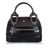 Burberry Black Nylon Fabric Quilted Manor Handbag United Kingdom