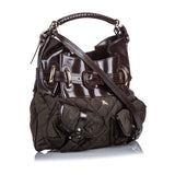 Burberry Brown Dark Nylon Fabric Bromley Satchel United Kingdom