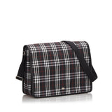 Burberry Blue Navy Canvas Fabric Plaid Crossbody Bag United Kingdom