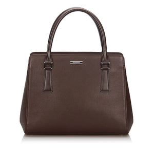 Burberry Brown Dark Others Leather Tote Bag United Kingdom