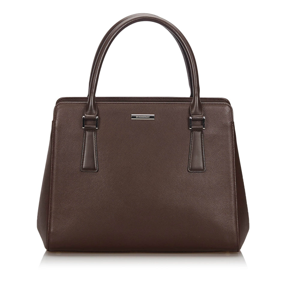 Burberry Brown Dark Others Leather Tote Bag United Kingdom