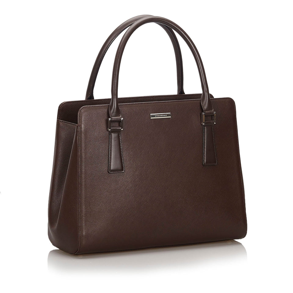 Burberry Brown Dark Others Leather Tote Bag United Kingdom
