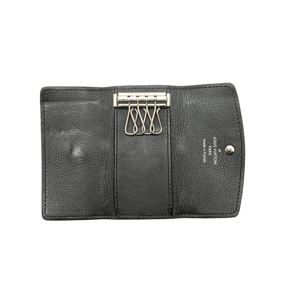 Black Louis Vuitton Monogram Mahina Key Holder