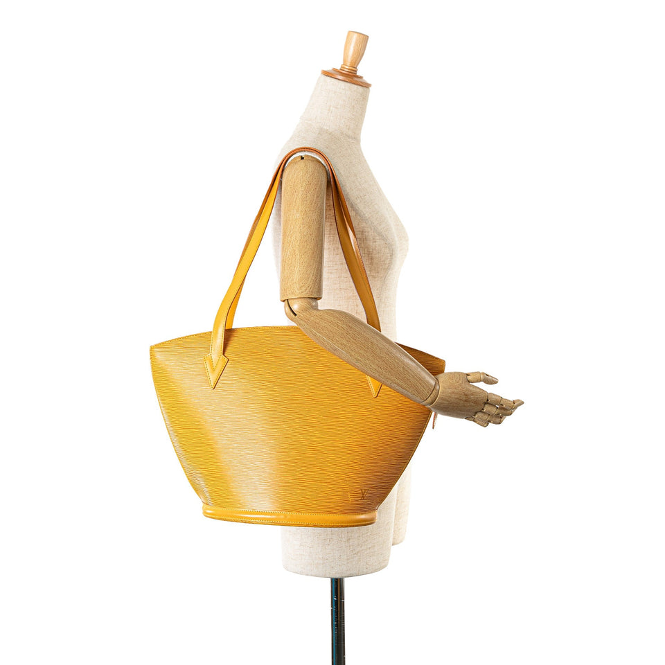 Yellow Louis Vuitton Epi Saint Jacques GM Long Strap Tote Bag