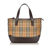 Burberry Brown Haymarket Check Canvas Handbag United Kingdom
