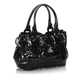 Burberry Black Patent Leather Quilted Handbag United Kingdom