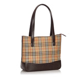Burberry Brown Haymarket Check Canvas Shoulder Bag United Kingdom