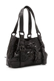 Burberry Patent Leather Studded Dawstring Shoulder Bag