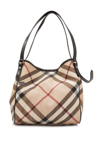 Burberry Brown Beige canvas Fabric House Check Canterbury CHINA