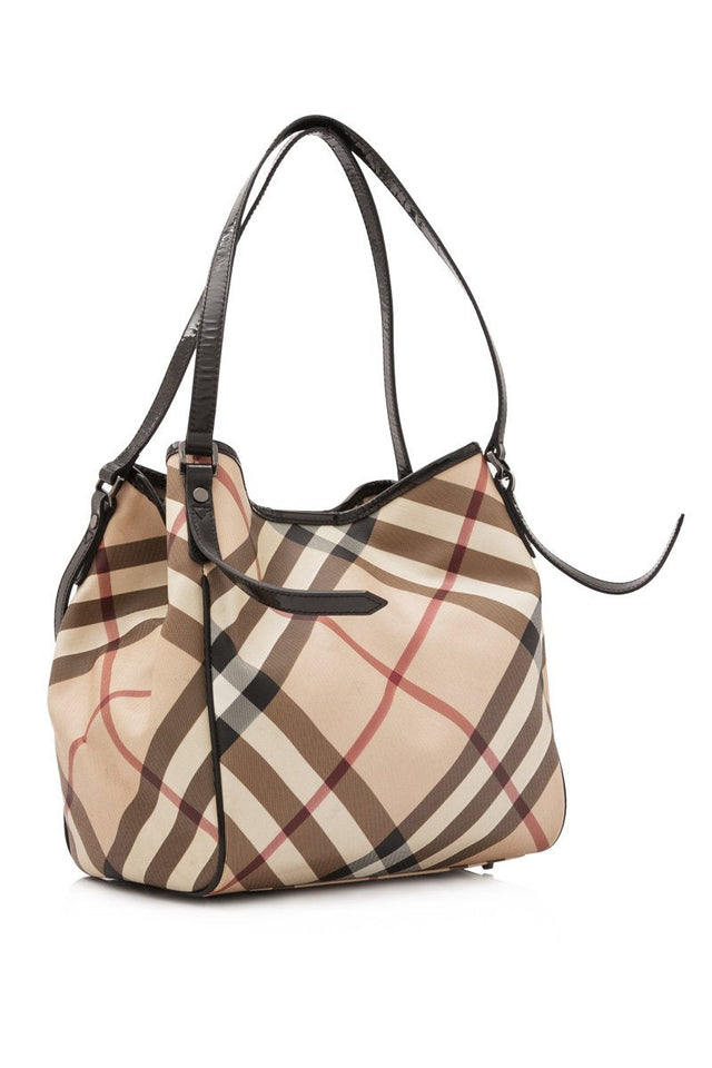 Burberry Brown Beige canvas Fabric House Check Canterbury CHINA