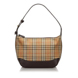 Burberry Brown Haymarket Check Canvas Shoulder Bag United Kingdom