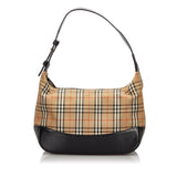 Burberry Brown Haymarket Check Canvas Shoulder Bag United Kingdom