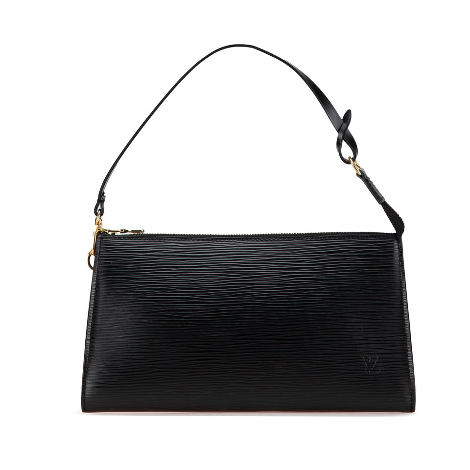 Black Louis Vuitton Epi Pochette Accessoires Shoulder Bag