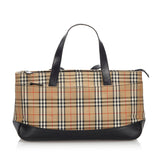 Burberry Brown Haymarket Check Canvas Handbag United Kingdom