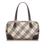 Burberry Brown Plaid Jacquard Shoulder Bag United Kingdom