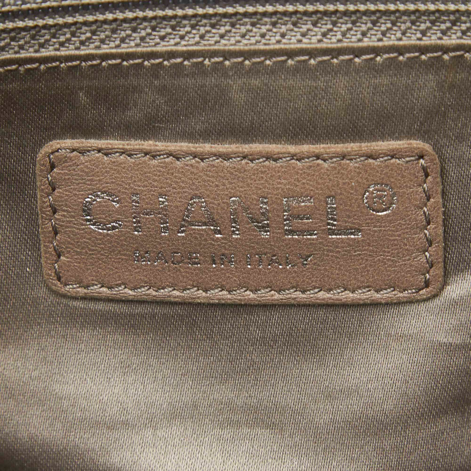 Chanel Dark Brown Leather Pocket in the City Shoulder Bag