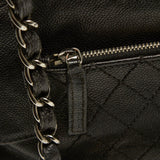 Chanel Dark Brown Leather Pocket in the City Shoulder Bag