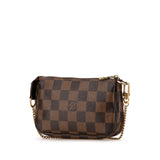 Brown Louis Vuitton Damier Ebene Trunks and Bags Mini Pochette Accessoires