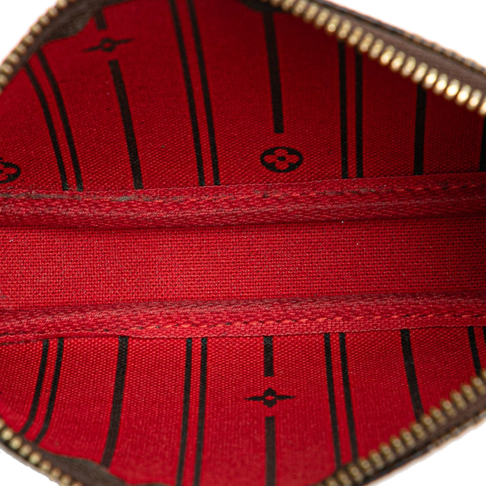 Brown Louis Vuitton Damier Ebene Trunks and Bags Mini Pochette Accessoires