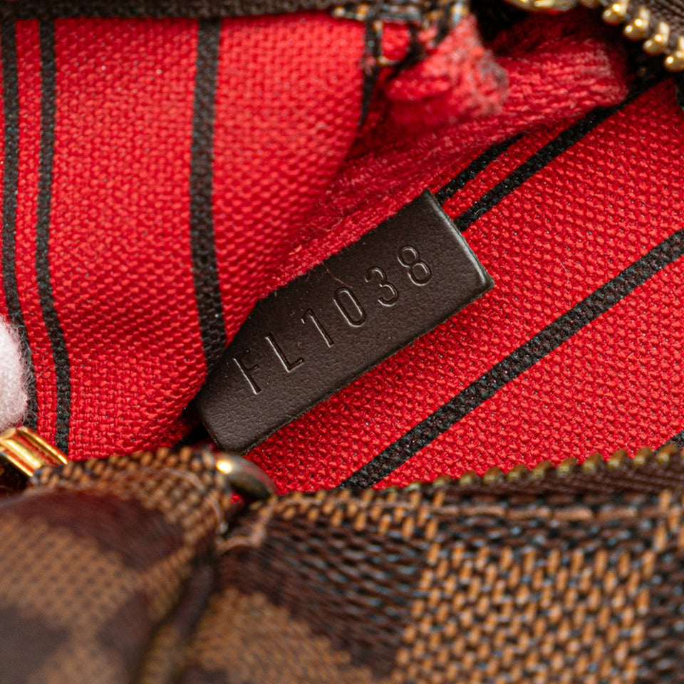 Brown Louis Vuitton Damier Ebene Trunks and Bags Mini Pochette Accessoires