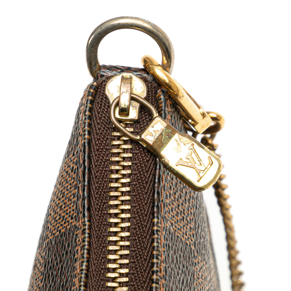 Brown Louis Vuitton Damier Ebene Trunks and Bags Mini Pochette Accessoires