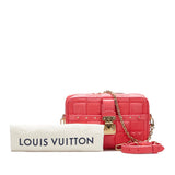Pink Louis Vuitton Damier Troca PM Satchel