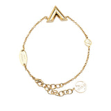 Gold Louis Vuitton Gold Plated Essential V Bracelet