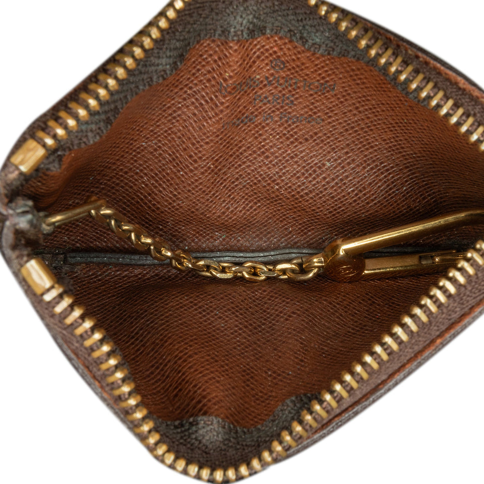 Brown Louis Vuitton Monogram Coin Pouch