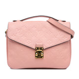 Pink Louis Vuitton Monogram Empreinte Pochette Metis Satchel