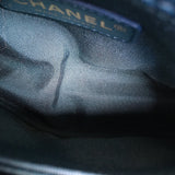 Chanel Coco Top Handle Small Blue Shearling Gold