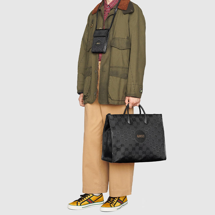 GUCCI Off The Grid OTG Environmental Friendly Series Logo Messenger Bag Black 625599-H9HAN-1000