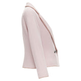 Christian Dior John Galliano Tweed Ribbon Trimmed Blazer