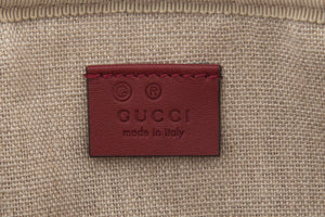 Gucci Microguccissima Red Leather Clutch Bag