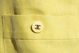 Chanel Citrine Dress With Button Detail SZ 40