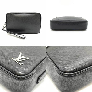 Louis Vuitton Pochette Kasai  Leather Clutch Bag
