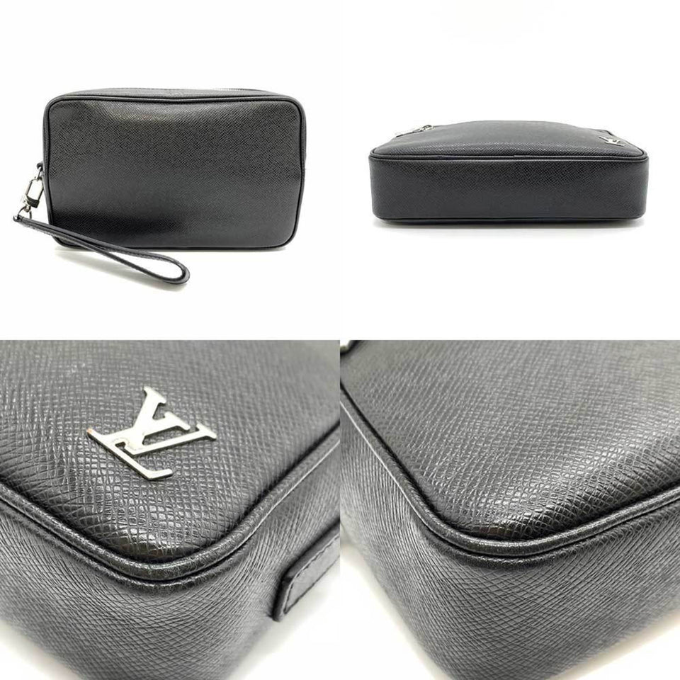 Louis Vuitton Pochette Kasai  Leather Clutch Bag