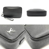 Louis Vuitton Pochette Kasai  Leather Clutch Bag