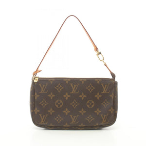 Louis Vuitton Pochette Accessoire  Canvas Clutch Bag